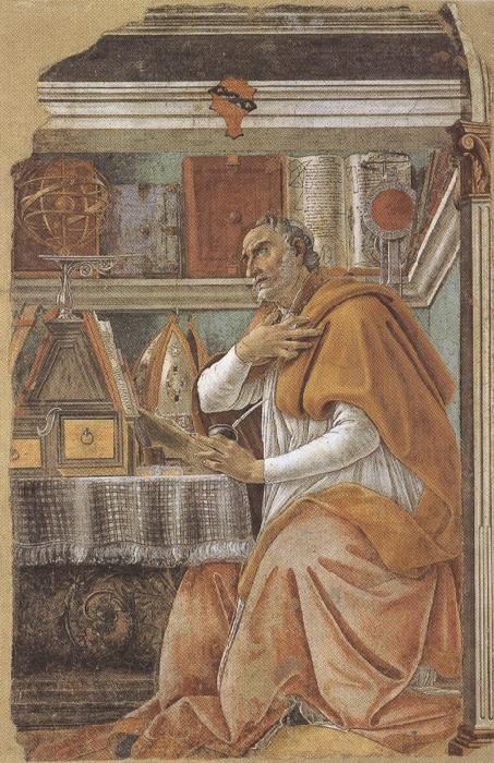 Sandro Botticelli St Augustine in his Study (mk36) oil painting image
